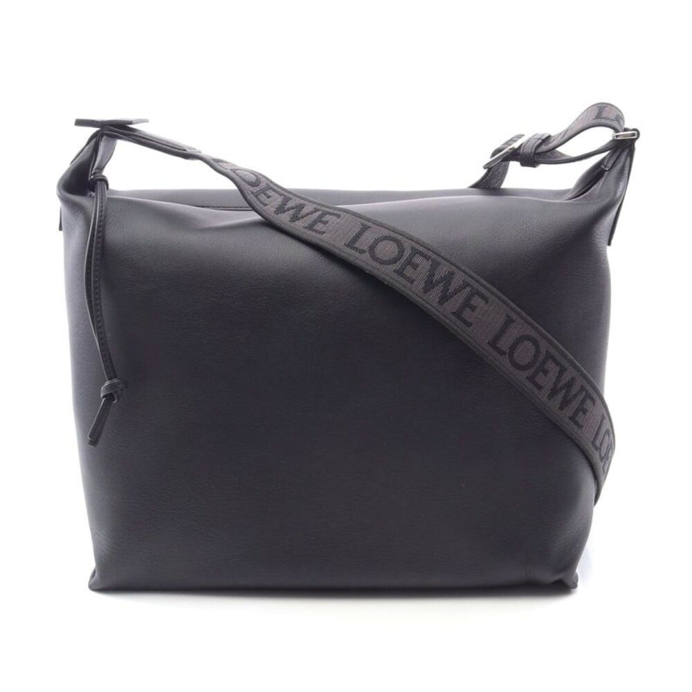 Loewe CUBI Leather Shoulder Bag Black